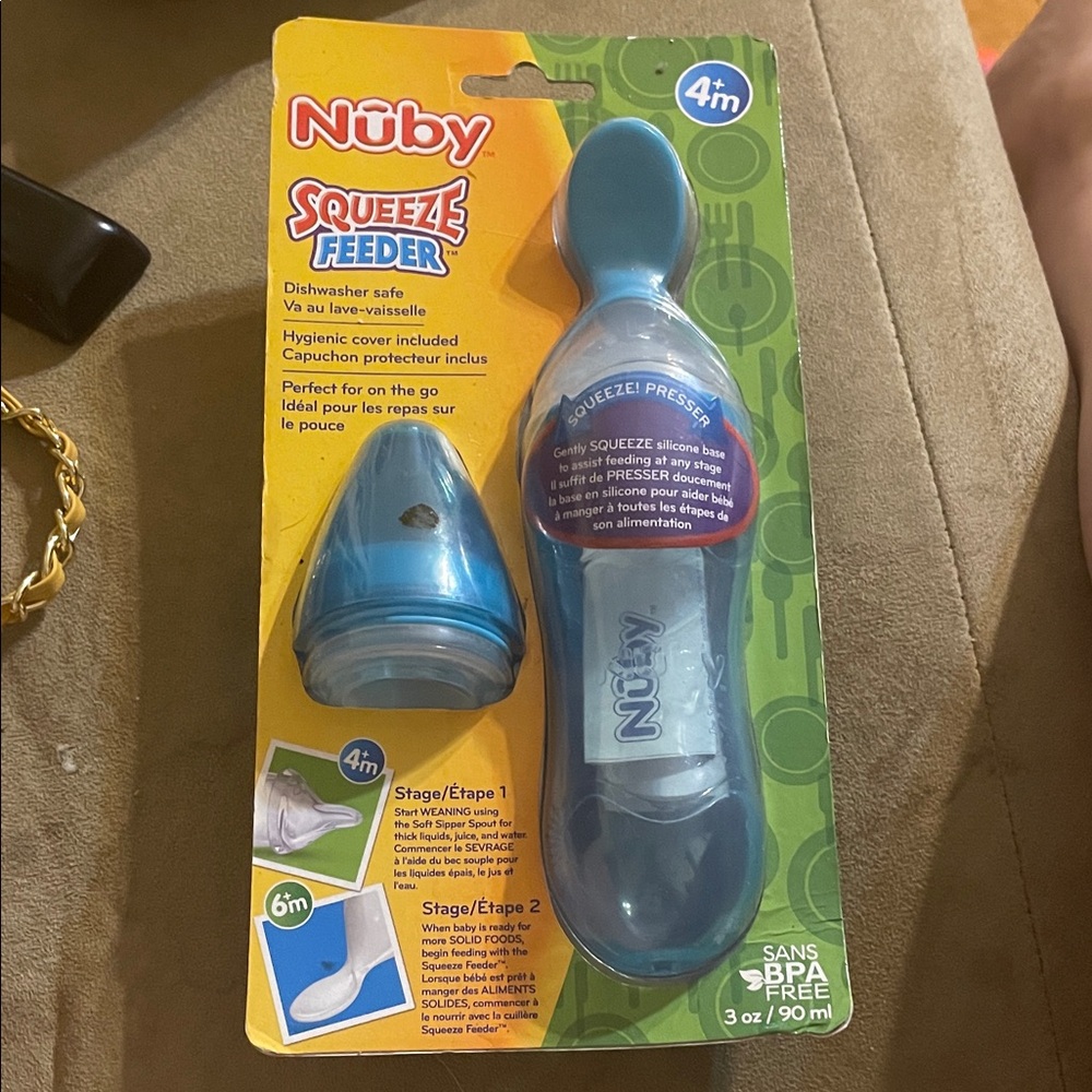 Nuby Blue Squeeze Feeder